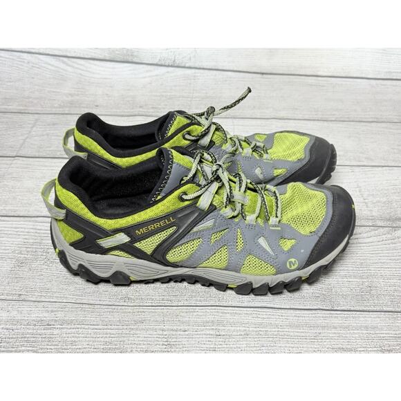 Merrell Men’s All Out Blaze Aero Sport Hiking Water Trail Shoes Green Size 10 - Picture 5 of 8